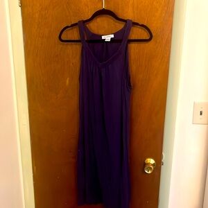 Liz Claiborne grape purple dress super soft size Large L